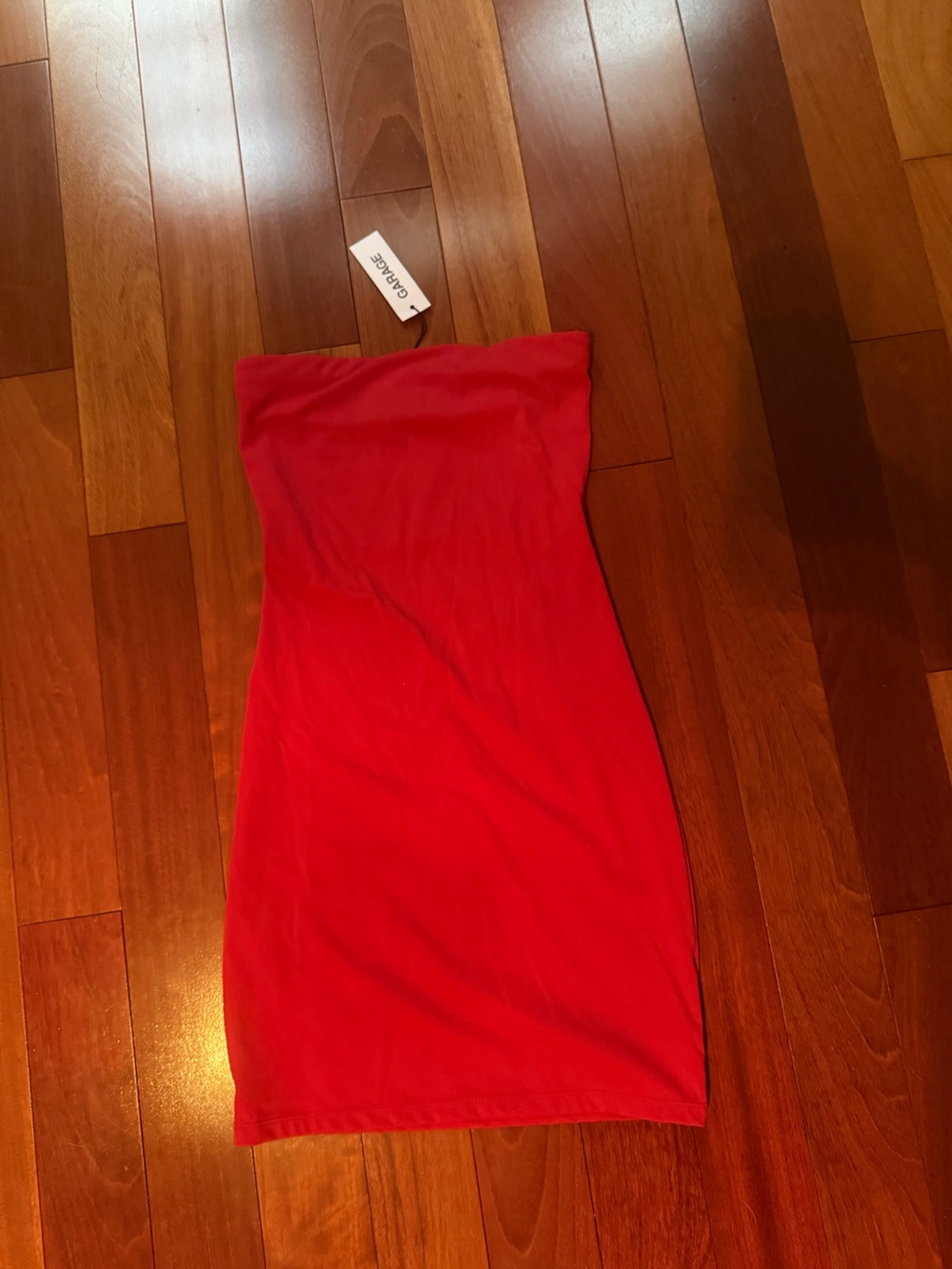 Garage Strapless Red Bodycon Dress